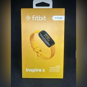 🆕 Fitbit Inspire 3 Smartwatch ✨new in box unused✨ black and morning glow